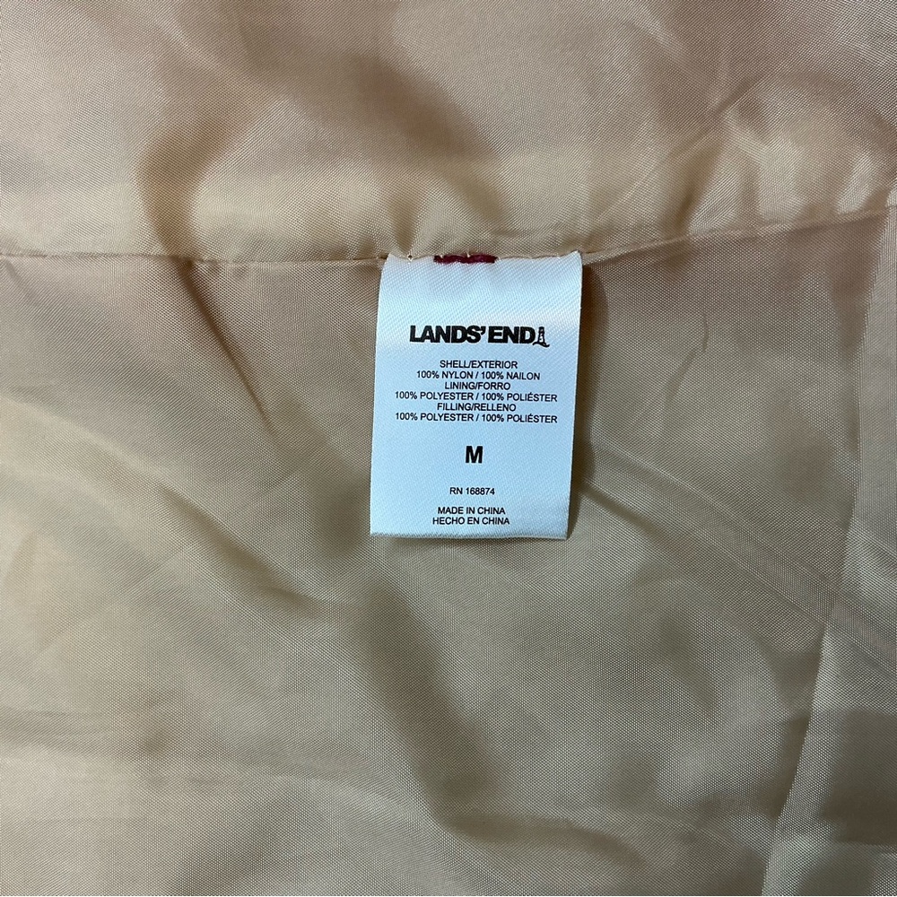 Lands End Womens M Adjustable Hood w/visor 3 in 1 Jacket Systems Tan Beige NWT - Picture 6 of 16